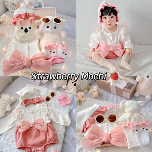 Strawberry Mochi baby gift set for newborns and baby showers in Malaysia