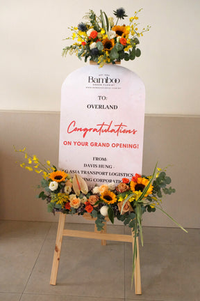 Sunshine Bloom Opening Stand by Bamboo Green Florist, Penang