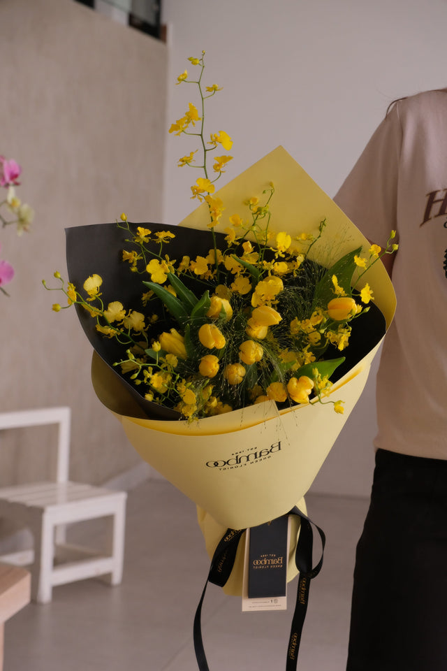 Sunspell Tulip Bouquet by Bamboo Green Florist, Penang