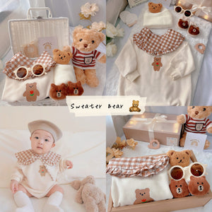 Sweater Bear baby gift set for newborns and baby showers in Malaysia
