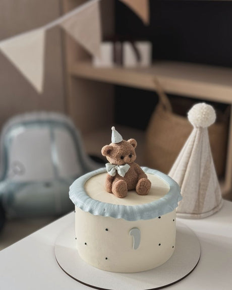 Teddy's First Birthday Delight Cake by Bamboo Green Florist, Penang