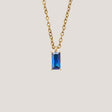 Verity Blue Sapphire Pendant Gold Necklace by GUNG by Bamboo Green Florist, Penang
