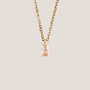 Verity Champagne Pendant Gold Necklace by GUNG by Bamboo Green Florist, Penang