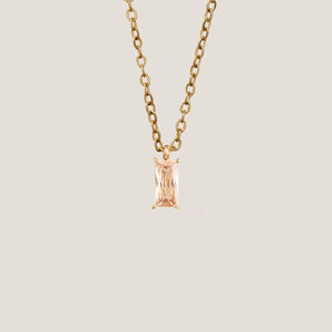 Verity Champagne Pendant Gold Necklace by GUNG by Bamboo Green Florist, Penang