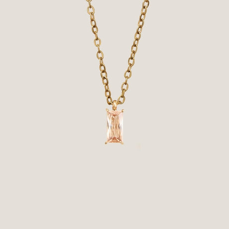 Verity Champagne Pendant Gold Necklace by GUNG by Bamboo Green Florist, Penang