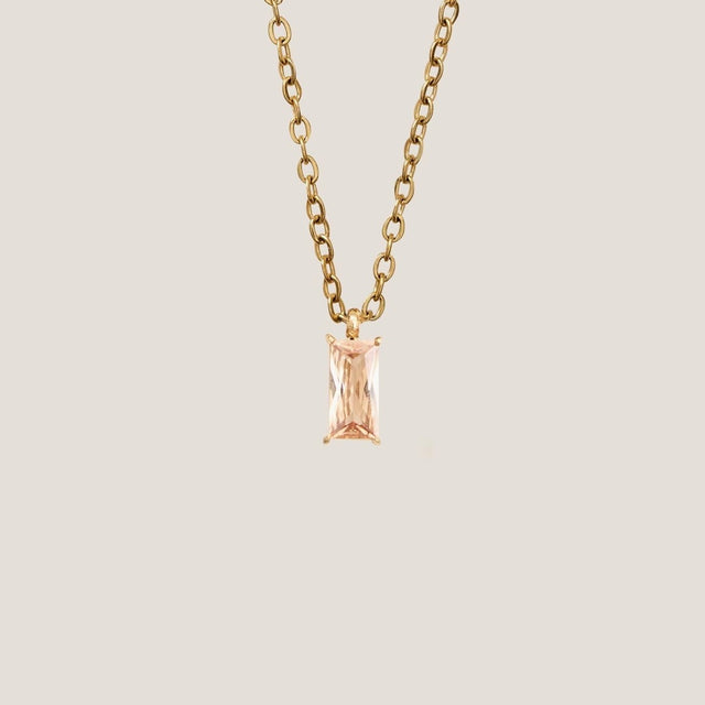 Verity Champagne Pendant Gold Necklace by GUNG by Bamboo Green Florist, Penang